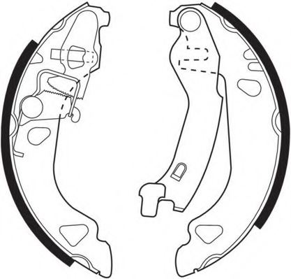 NECTO N1508 Brake Shoe Set